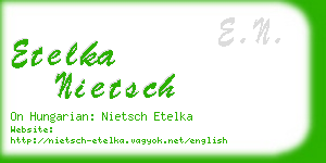 etelka nietsch business card